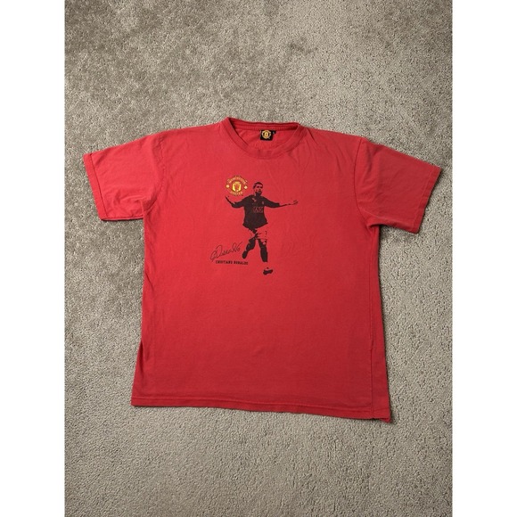 Vintage Mens Soccer Tshitr #7 CRISTIANO RONALDO Manchester United, Size L - Picture 1 of 8